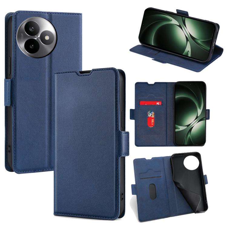 For Redmi K80 Ultra Ultra-thin Voltage Side Buckle Horizontal Flip Leather Phone Case(Blue)