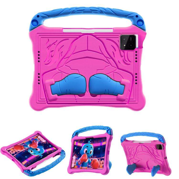 For Xiaomi Pad 8 / 8 Pro / Poco Pad X1 Boxing Series Kickstand EVA Shockproof ... (Rose Red Blue)