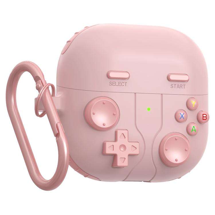 For Huawei FreeClip 2 Retro Game Console Style Silicone Earbuds Case(Pink)