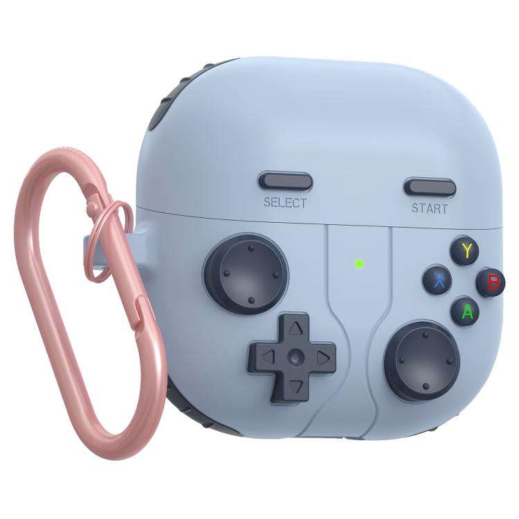 For Huawei FreeClip 2 Retro Game Console Style Silicone Earbuds Case(Blue)