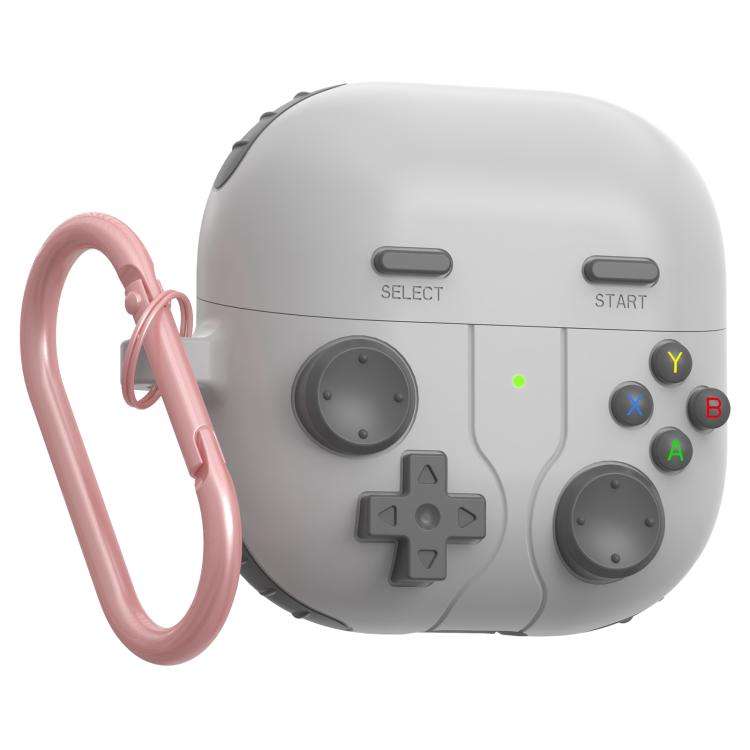 For Huawei FreeClip 2 Retro Game Console Style Silicone Earbuds Case(Light Grey)