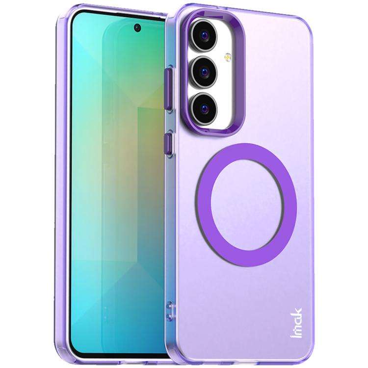 For Samsung Galaxy S25 FE 5G IMAK Candy Series Shockproof MagSafe Phone Case(Purple)