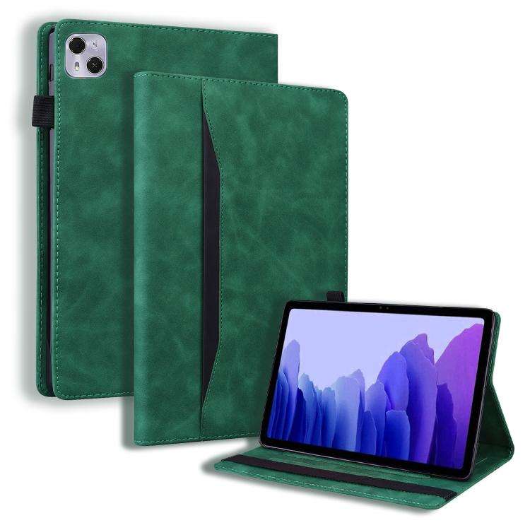 For Tecno Megapad Pro 12 Splicing Shockproof Leather Tablet Case(Green)