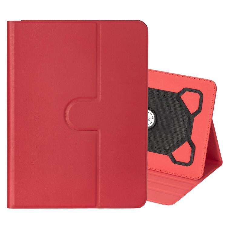7-8 inch Voltage Silicone 360 Rotation Leather Tablet Case(Red)