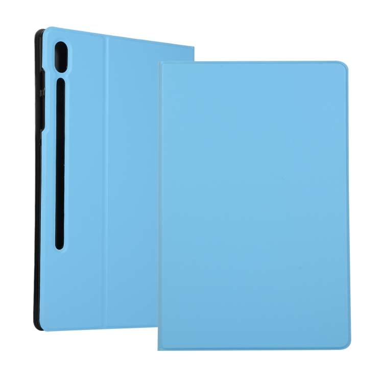 For Samsung Galaxy Tab S8+ / Tab S8 Plus / Tab S7 FE / Tab S7+ / T970 Horizontal Flip E ... (Blue)