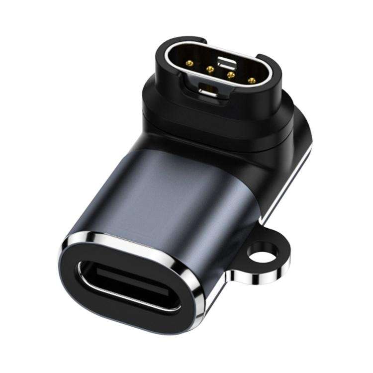 For Garmin Fenix 8 / 7X / vivoactive 6 xDfind Watch Charging Adapter, Interface:Type-C 90 Degree E