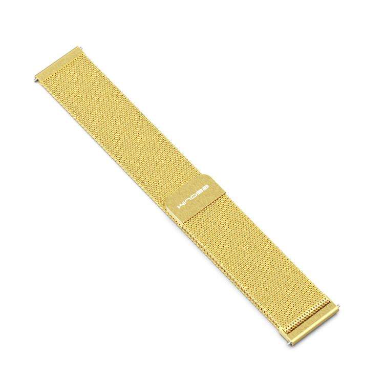 22mm MIJOBS Milan Magnetic Metal Watch Band(Gold)