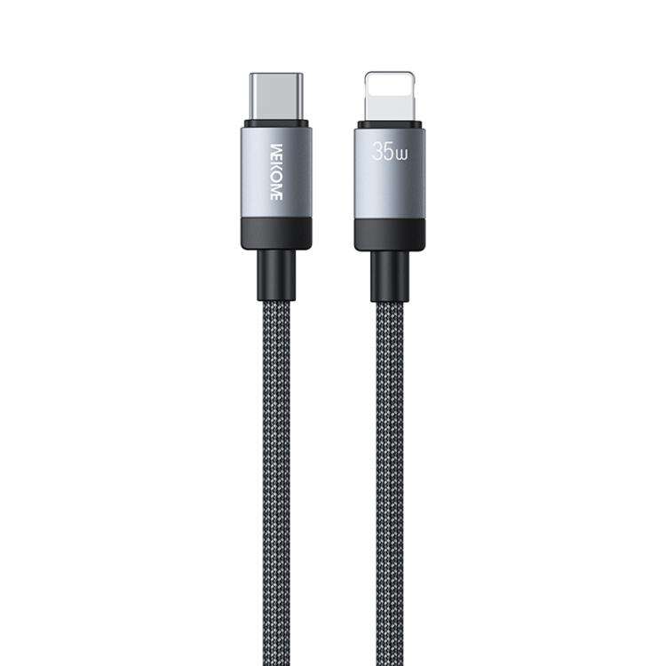 WK WDC-99 Kingkong Ruike Series 35W USB-C / Type-C to 8 Pin Braided Charging Data Cabl ... (Black)
