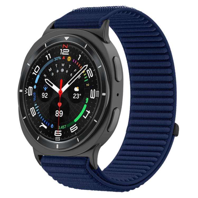 For Samsung Galaxy Watch8 / 8 Classic xDfind Woven Nylon Hook And Loop Fastener Watch Band(Azure)
