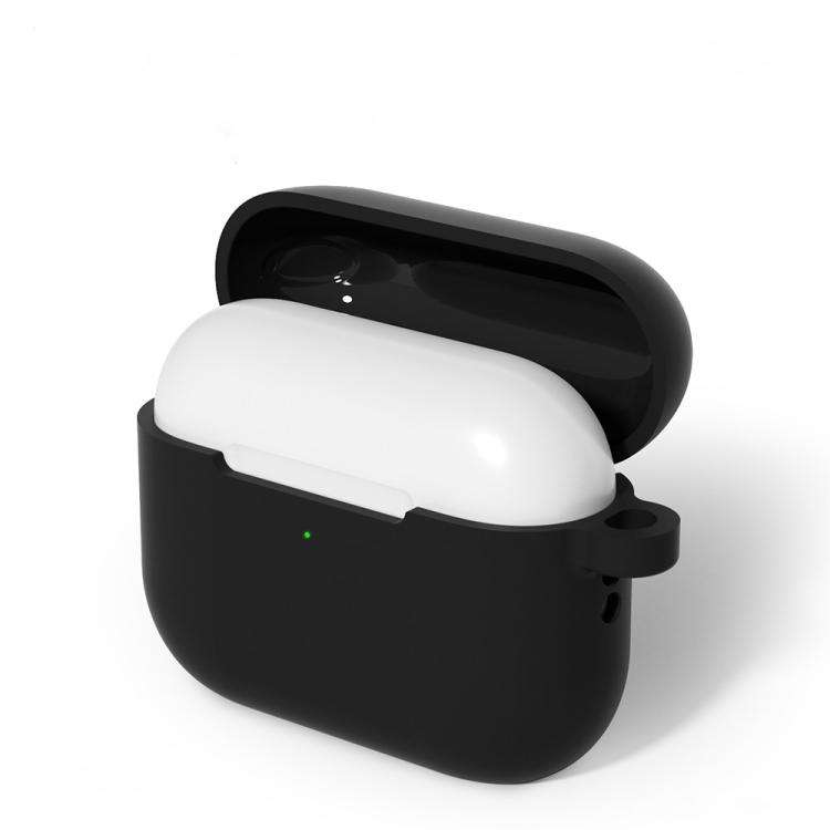 For AirPods Pro 3 Silicone Earphone Protective Case with Hook, Thickness: 2.0mm(Black)