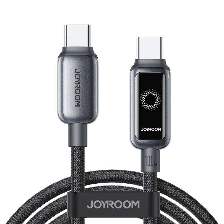 JOYROOM S-A55 StarFlight Series 100W Type-C to Type-C Auto Power-Off Fast Charging Dat ... (Black)