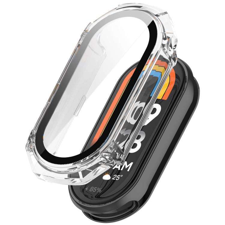 For Xiaomi Smart Band 9 / 9 NFC xDfind Armor Tempered Film Integrated PC W ... (Transparent White)