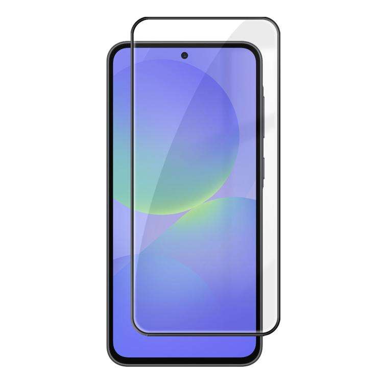 For Samsung Galaxy A37 5G Kalebol High-Aluminum Screen-Printed Full-Coverage Anti-Fingerprint Blac