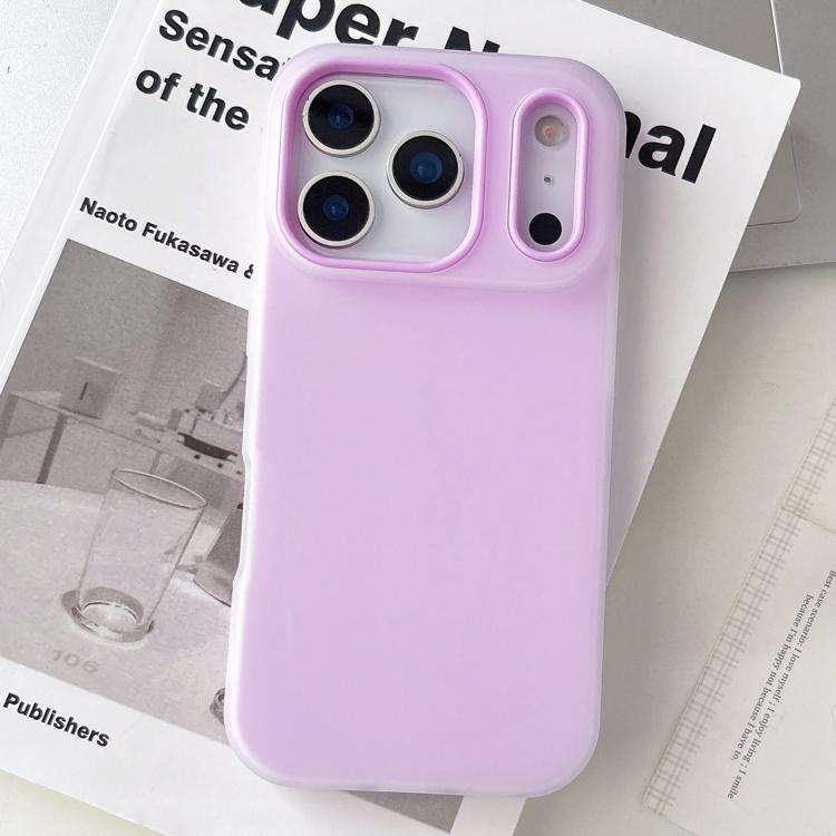 For iPhone 17 Pro Jelly Color Matte Feel PC Hybrid TPU Phone Case(Purple)