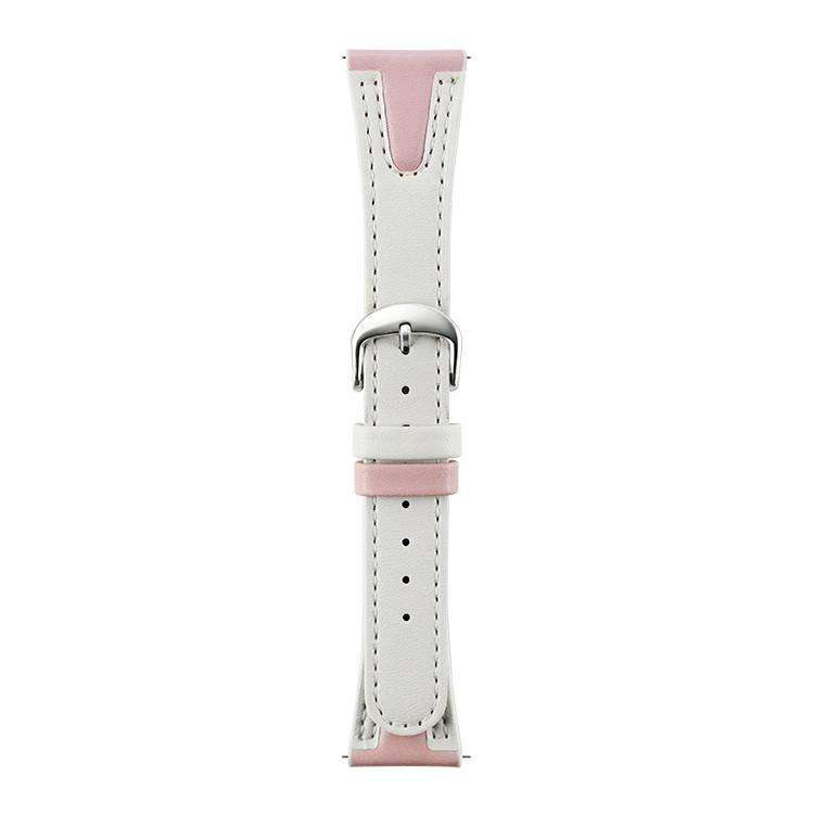 20mm xDfind Flat-head Jelly Vegan Leather Watch Band(Pink Sand)