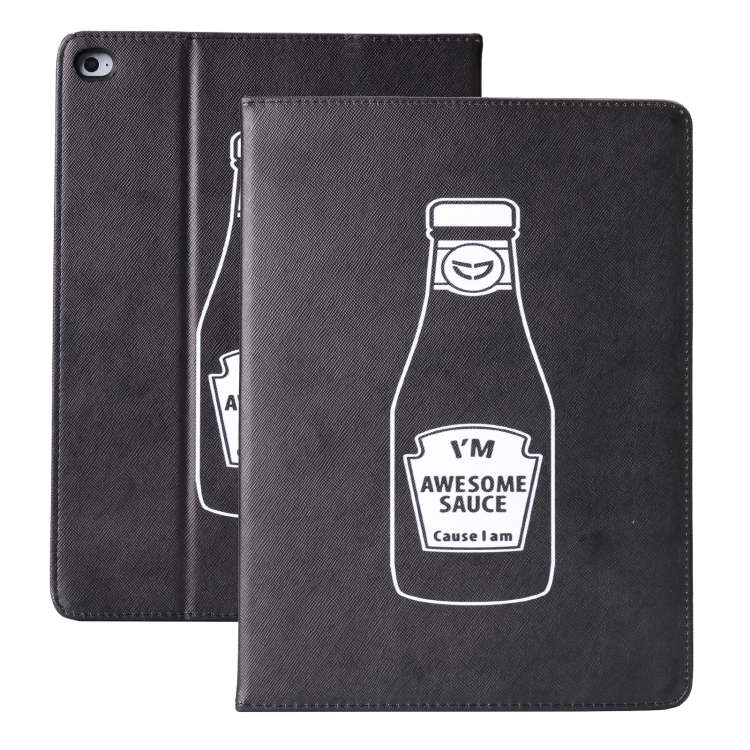 For iPad Pro 11 (2018) Cross Texture Horizontal Flip PU Leather Case with Holder & Sl ... (Bottle)