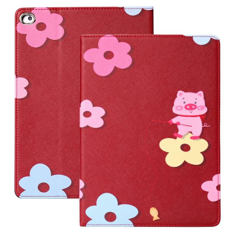 Horizontal Flip Leather Case with Holder & Sleep / Wake-up Function For iPad Pro ... (Flower Pig)