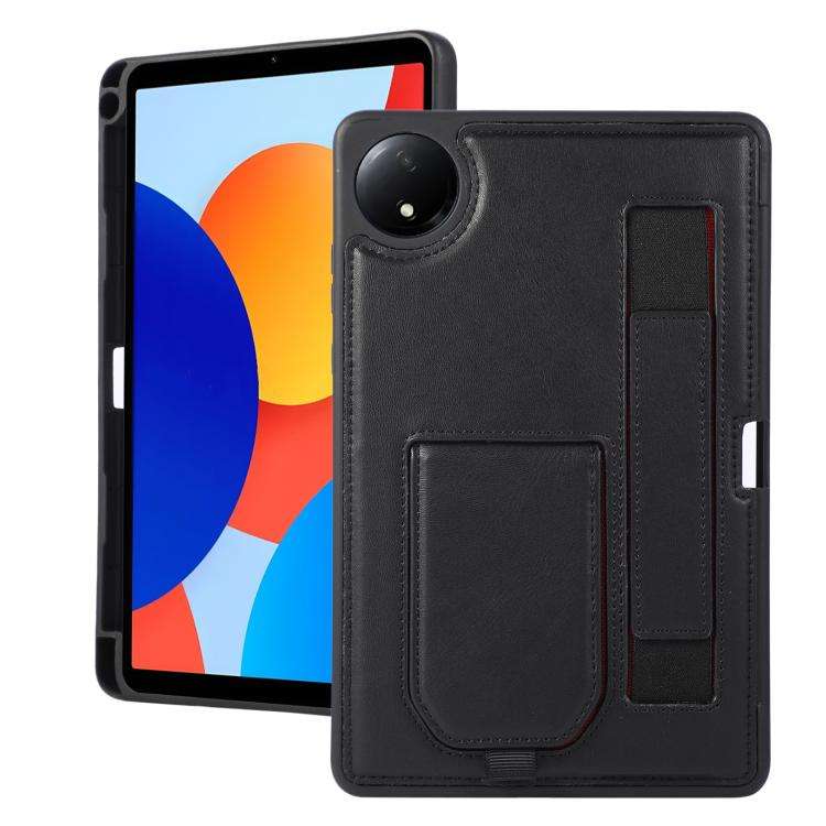 For Xiaomi Redmi Pad SE 4G Hand Grip Holder Tablet Case with Pen Slot(Black)