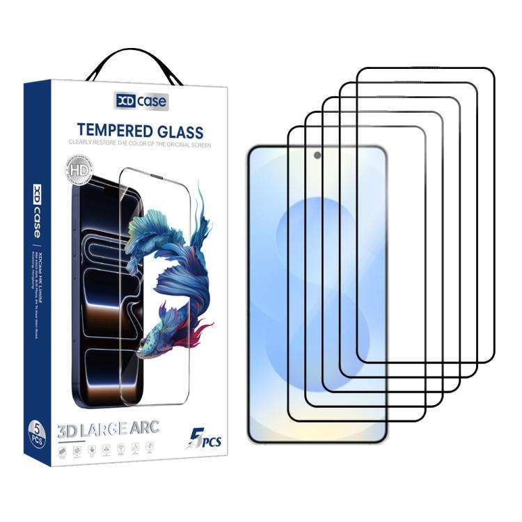 For Samsung Galaxy S25+ 5G XDcase 5pcs / Pack Silk Screen Printed HD Tempered Glass Film, Support