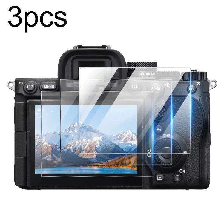 For Sony Alpha 7 V / ILCE-7M5 3pcs HD Anti-Scratch Anti-Fingerprint Tempered Gla ... (Transparent)