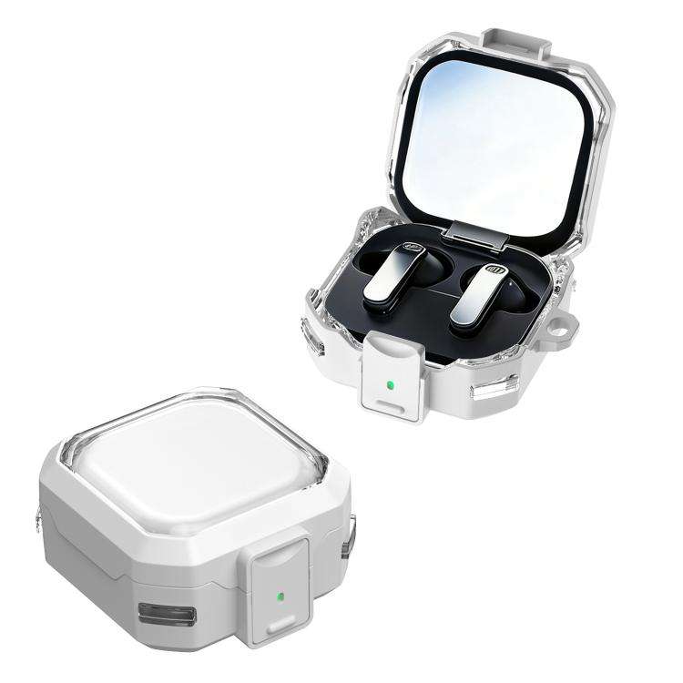 For Samsung Galaxy Buds4 / 4 Pro XDcase Rugged Armor Clear View Earphone Case(White)