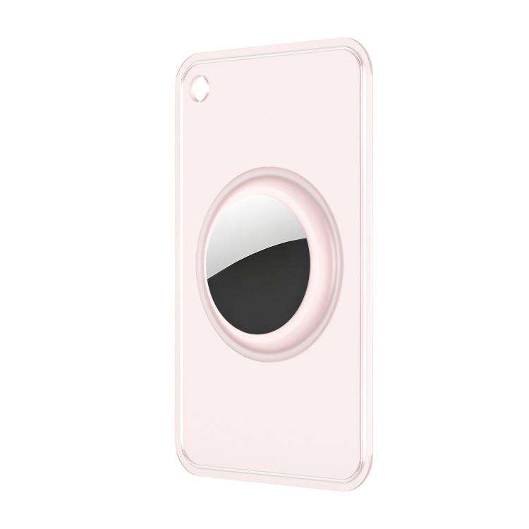 For AirTag 2nd Gen / 1st Gen XDcase Ultra-Thin Wallet Card Design TPU Protective Case(Pink)