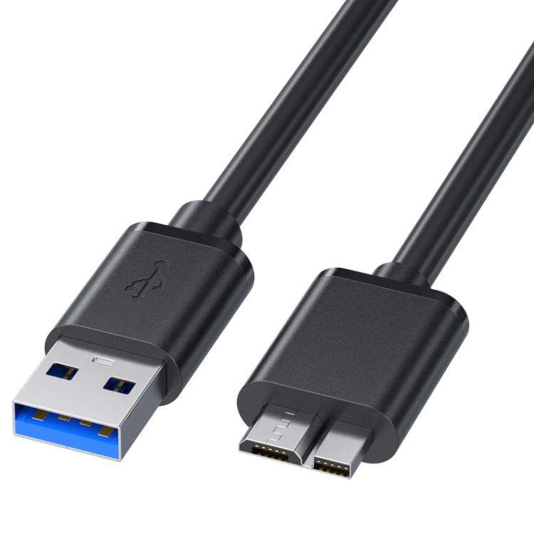 WG137 USB 3.0 Male to Micro-B Male External Hard Drive Enclosure Data Cable, Length:1.5m(Black)