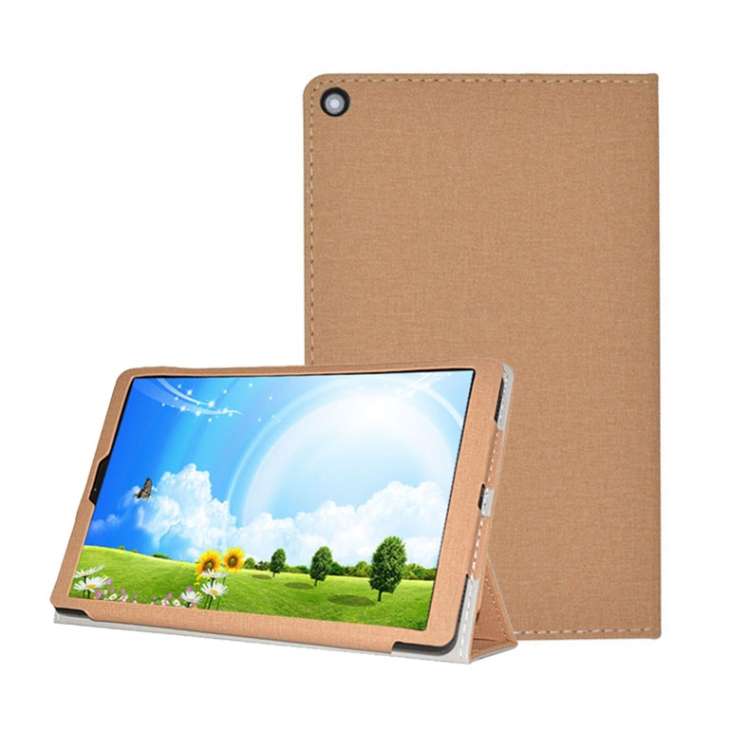 For Alldocube iPlay 30 Pro Anti-slip Texture Horizontal Flip Leather Protective Case ... (Golden)
