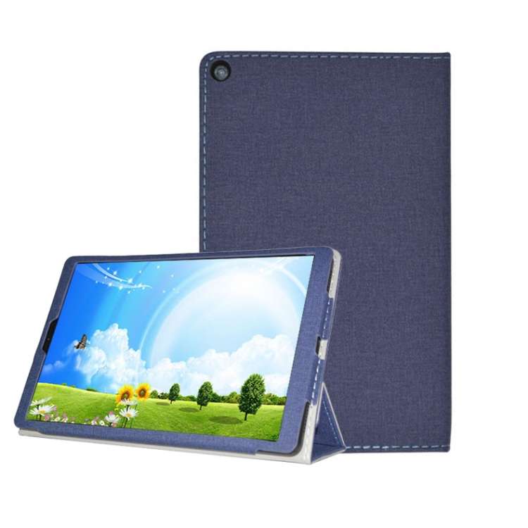 For Alldocube iPlay 30 Pro Anti-slip Texture Horizontal Flip Leather Protective Case wi ... (Blue)
