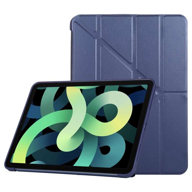 TPU Horizontal Deformation Flip Leather Case with Holder For iPad Air 2022 / 2020 10.9(Navy Blue)