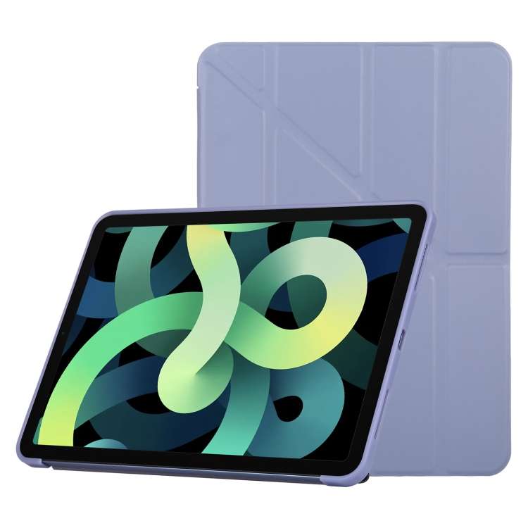 TPU Horizontal Deformation Flip Leather Case with Holder For iPad Air 2022 / 2020 10.9(Purple)