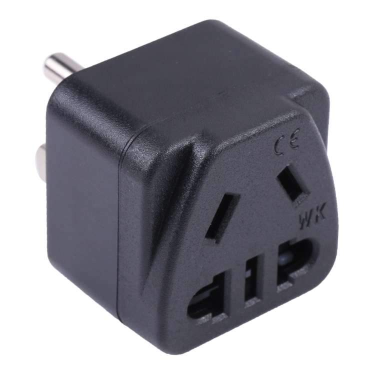 Portable Universal Five-hole WK to US & Mexico Three-pin Plug Socket Power Adapter