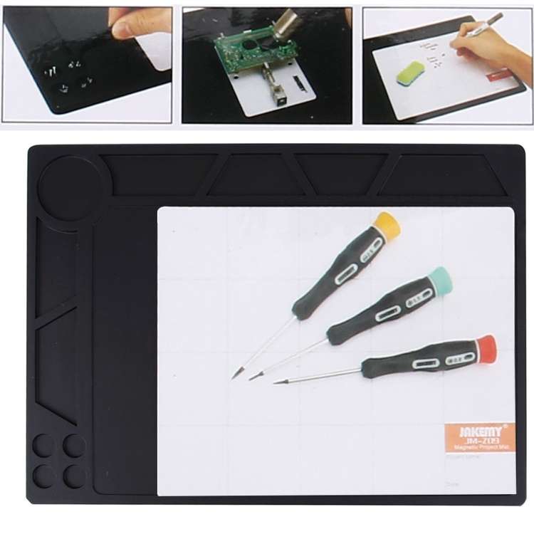 Jakemy JM-Z17 Anti-static Heat Insulation Working Mat + Magnetic Component Mat