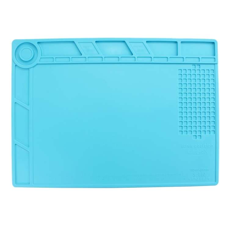 Maintenance Platform High Temperature Heat-resistant Repair Insulation Pad Silicone Mat ... (Blue)