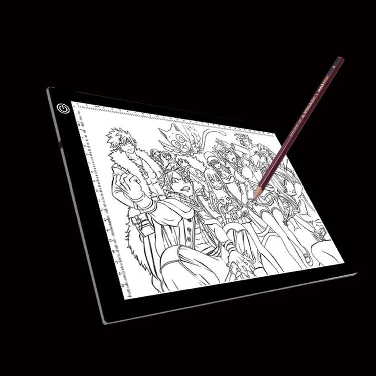 A4 Size 5W 5V LED Three Level of Brightness Dimmable Acrylic Copy Boards for Anime Sketch Drawing