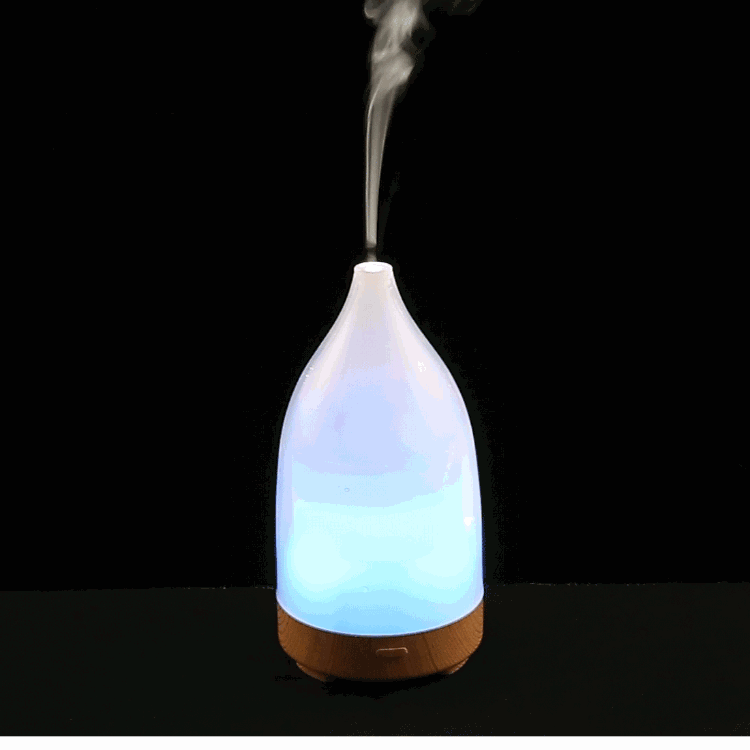 5W Bulb Shape Mini Humidifier with Colorful Light, Capacity: 50ml, DC 5V(White)