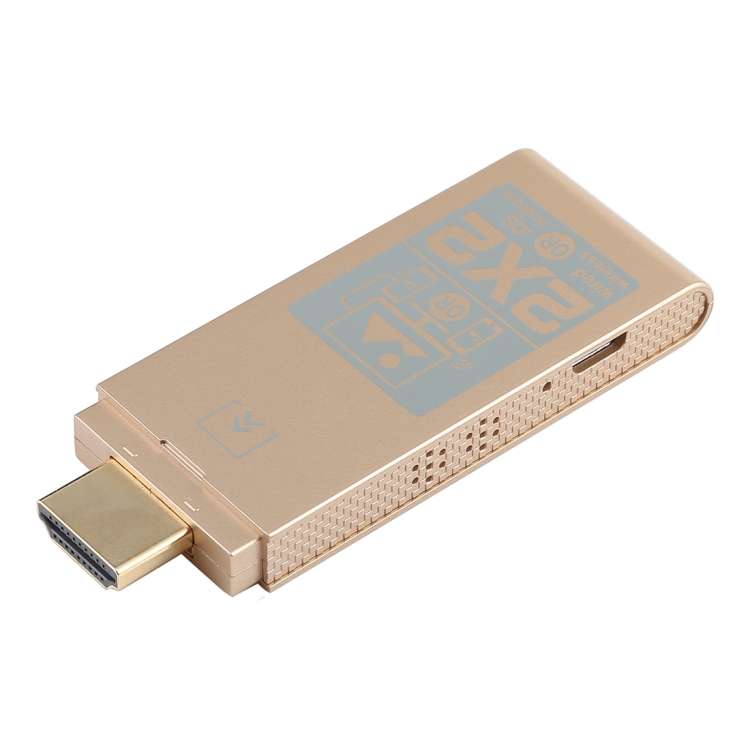2 Systems x 2 Modes Super Dongle Wire and Wireless HDMI HDTV Mirror Adapter for Android ... (Gold)