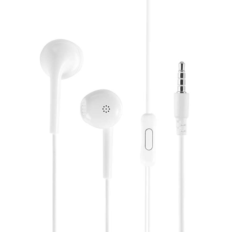 KIVEE KV-MT37 3.5mm Jack Wire-controlled Wired Music Earphone, Supports Calls, Cable L ... (White)