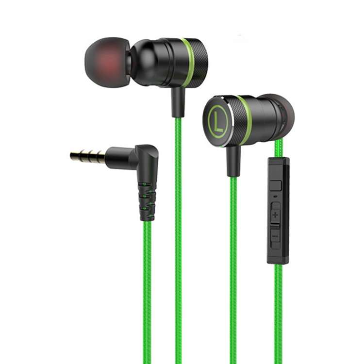 G21 1.2m Wired In Ear 3.5mm Interface Stereo Wire-Controlled HIFI Earphones Video Game ... (Green)