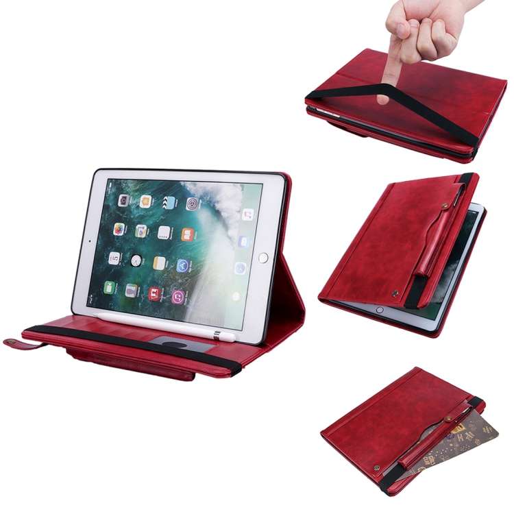 Horizontal Flip Leather Case for iPad 9.7(2018) & 9.7(2017) & Pro 9.7 & Air2 & Air, with ... (Red)