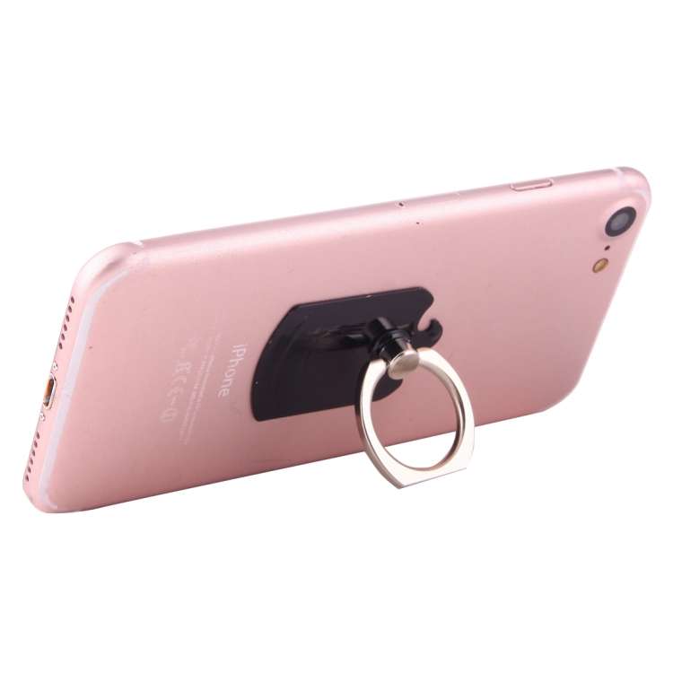 Cmzact CPS-2in1 2 in 1 Eagle Shape 360 Degrees Rotation Magnetic Phone Ring Stent Car ... (Black)
