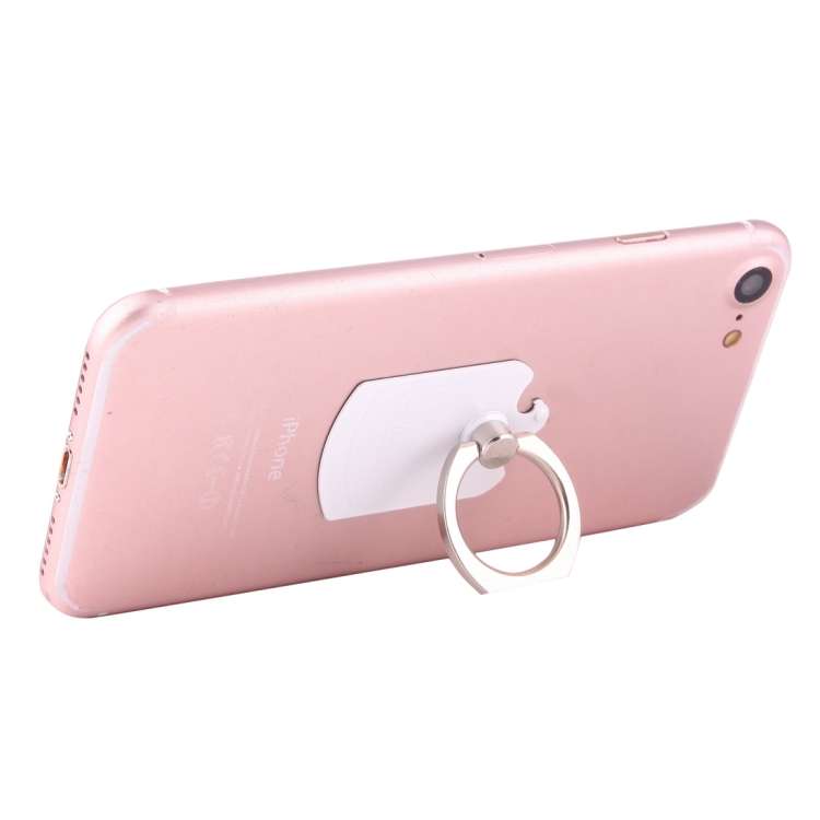 Cmzact CPS-2in1 2 in 1 Eagle Shape 360 Degrees Rotation Magnetic Phone Ring Stent Car ... (White)