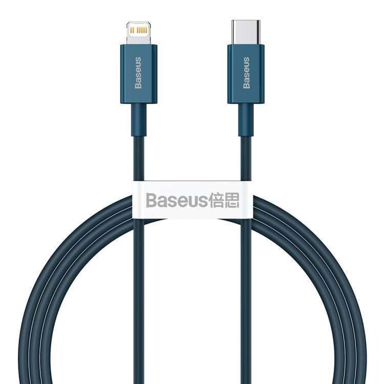 Baseus Superior Series CATLYS-A03 PD 20W USB-C / Type-C to 8 Pin Interface Fast Chargin ... (Blue)