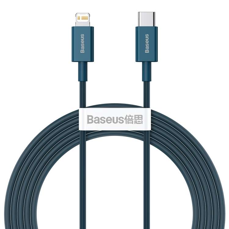 Baseus Superior Series CATLYS-C03 PD 20W USB-C / Type-C to 8 Pin Interface Fast Chargin ... (Blue)