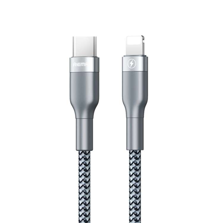 REMAX RC-009i 1m 2.22A USB-C / Type-C to 8 Pin 20W PD Fast Charging Data Cable(Silver)