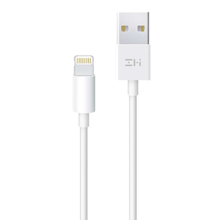 Original Xiaomi Youpin ZMI 8Pin Charging + Transmission MFi Certified Data Cable, Leng ... (White)