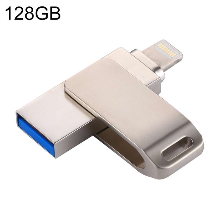 RQW-10G 2 in 1 USB 2.0 & 8 Pin 128GB Flash Drive