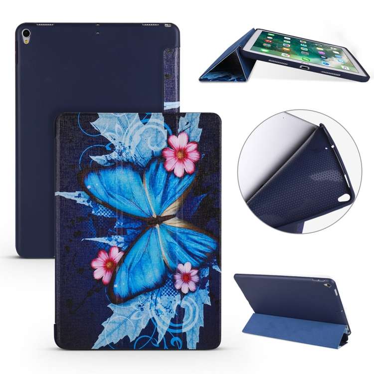 Butterflies Pattern Horizontal Flip PU Leather Case for iPad Air 2019 / Pro 10.5 inch, with Three-