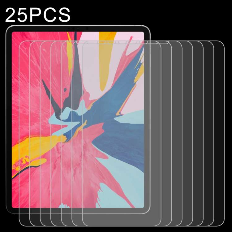 25 PCS 0.26mm 9H Surface Hardness Straight Edge Explosion-proof Tempered Glass Film for iPad Pro 1