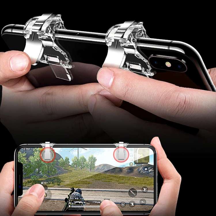 2 PCS TOTUDESIGN Mobile Phone PUBG Game Gaming Trigger Aim Keys L1R1 Controller Shooter